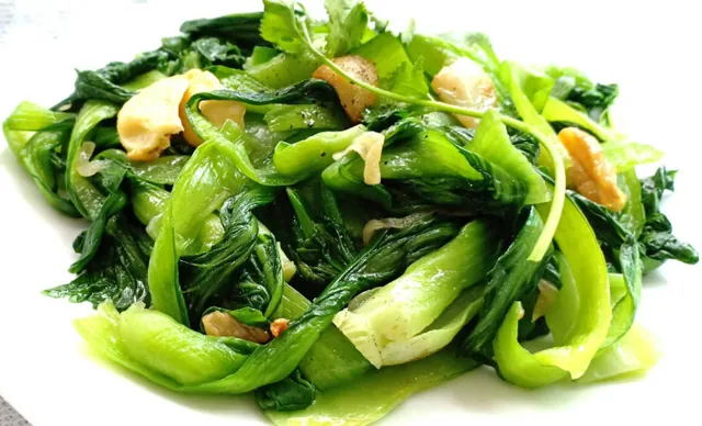 ข้าวผักกาดเขียวผัด