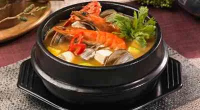 Canh tương đậu hải sản + 1 chén cơm
