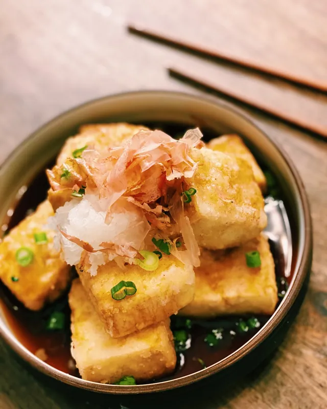 冷奴 かつお節がけ