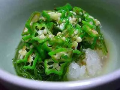 Củ cải bào và đậu bắp