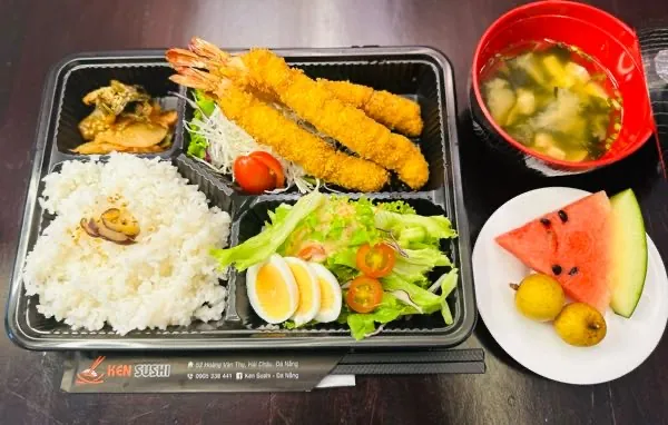 튀김 새우 세트