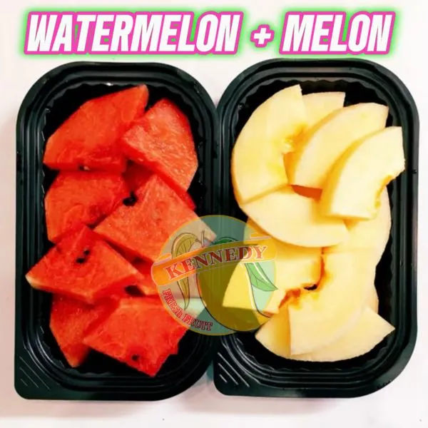 Combo Dưa Hấu + Dưa Lưới (Vừa) Hộp Vừa