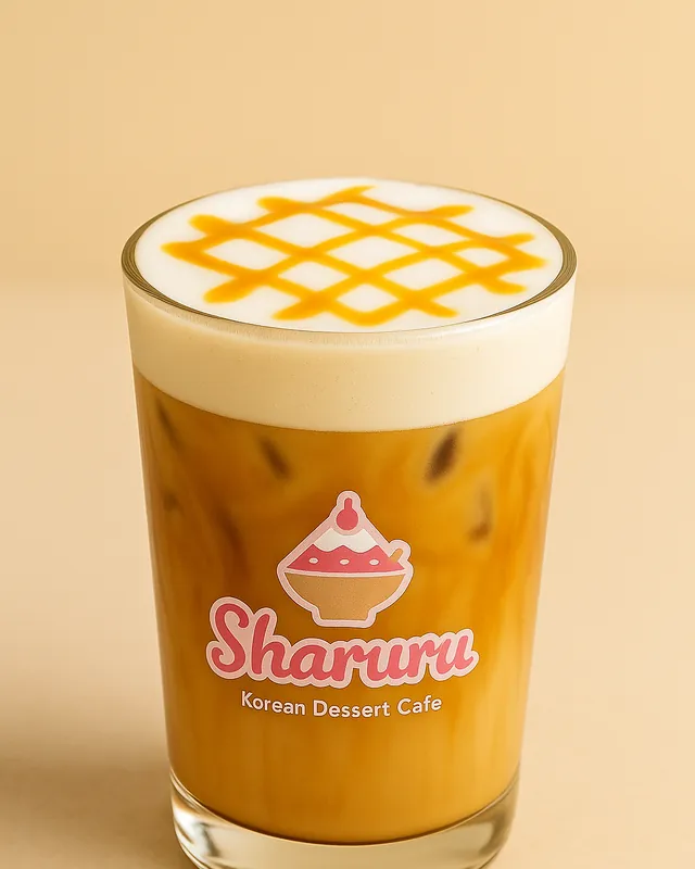 Latte cà phê caramel