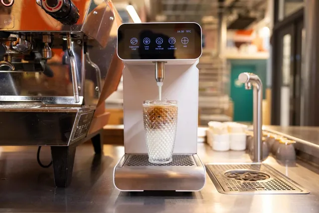 Cafe sữa pha máy