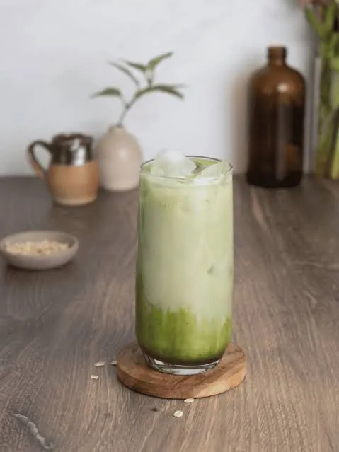 Matcha sữa yến mạch