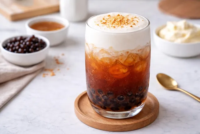 Hồng trà sữa phomai mặn