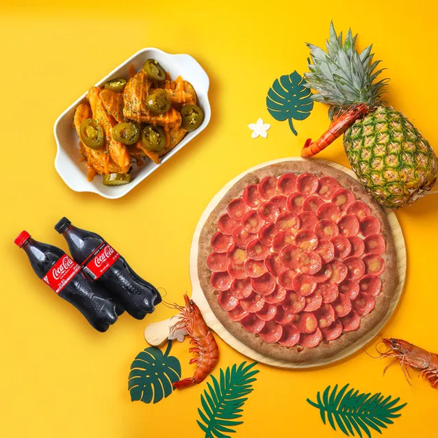 [Full Set] Pizza + 1 món ăn kèm + nước