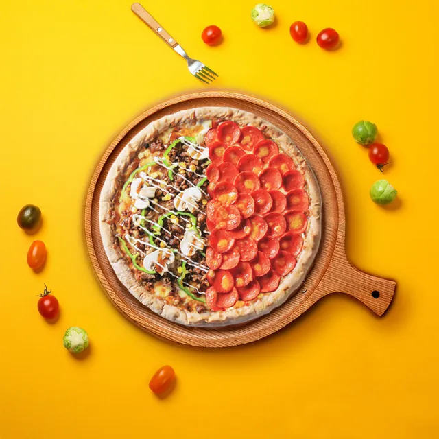 Pizza half-half