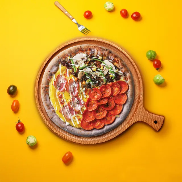 Pizza 3 loại (medium, 3 hương vị)