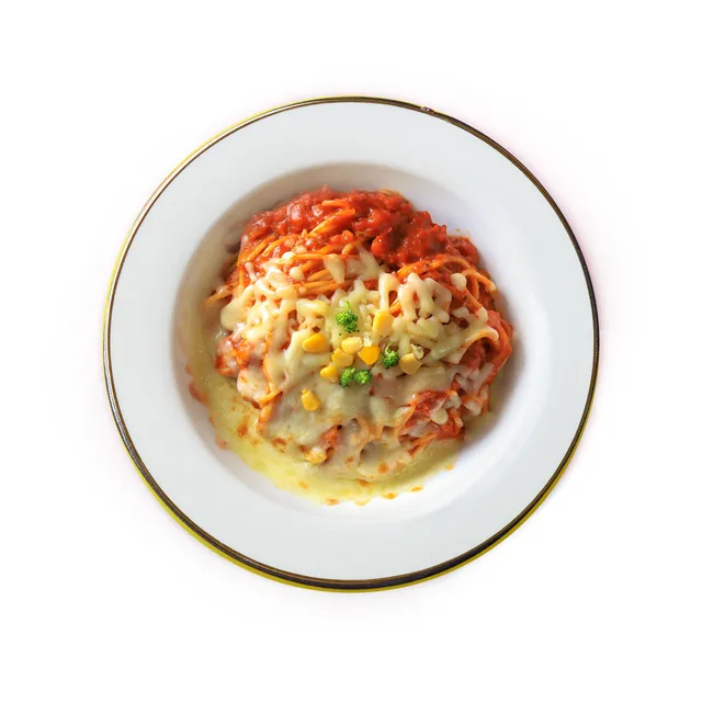 Spaghetti phô mai đút lò