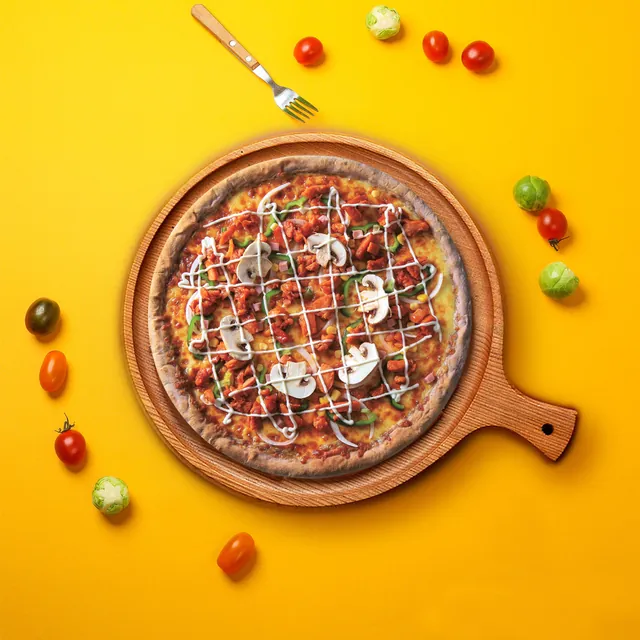 (Cay) Pizza Gà Cay