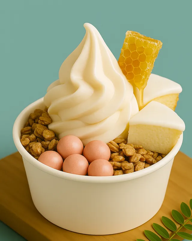 ★Combo đề xuất★ Kem sữa chua + (Honeycomb Honey + Strawberry Chocolate Ball + Granola + Cheesecake)