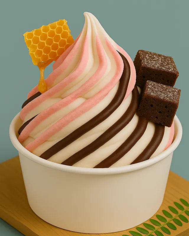 ★Combo đề xuất★ Kem sữa chua + (Honeycomb Honey + Strawberry Shell + Chocolate Shell + Brownie)