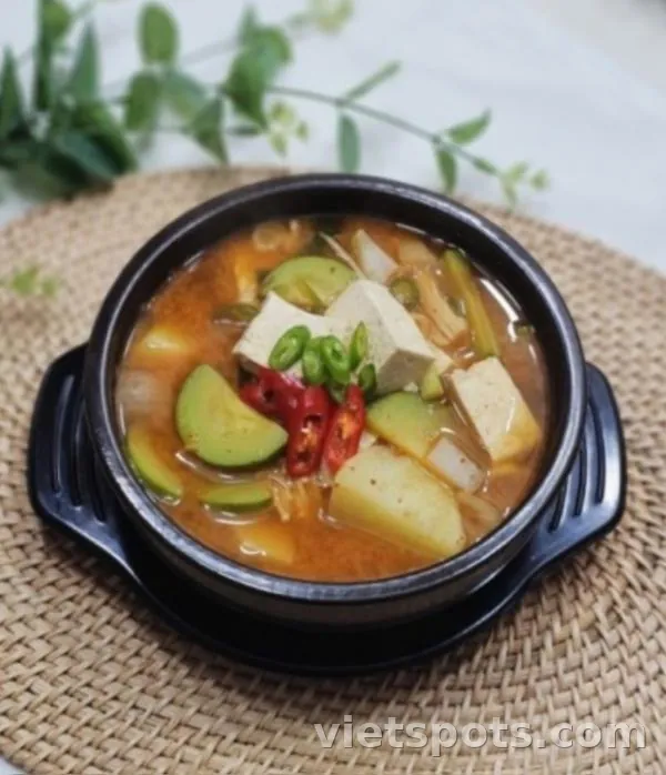 Canh tương đậu