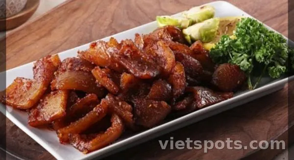 Da heo nướng than tẩm gia vị