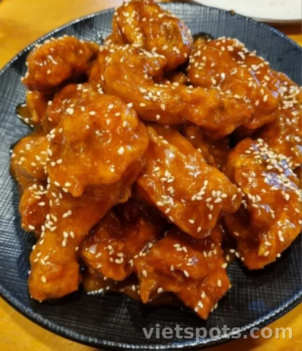 Gà sốt cay ngọt