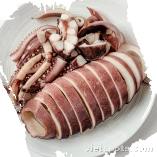 Gỏi mực sống
