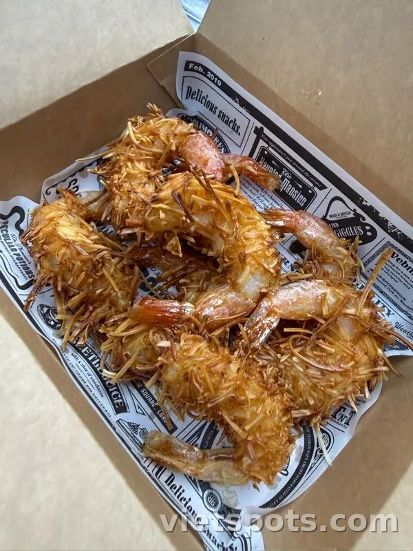 Tôm chiên dừa giòn