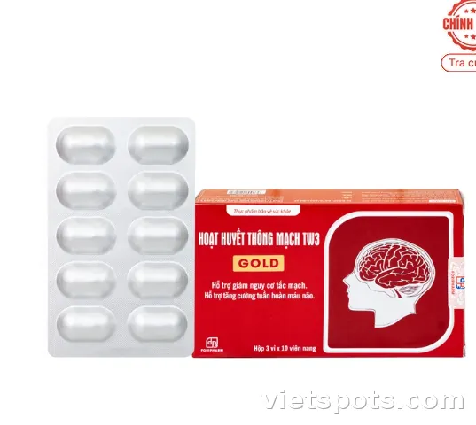 Viên uống Hoạt Huyết Thông Mạch Gold TW3 Foripharm
