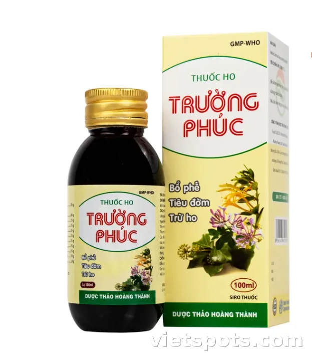 Siro Thuốc ho Trường Phúc điều bổ phế, tiêu đờm, trừ ho (Hộp 100ml)