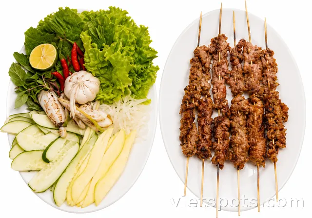 Thịt Bò Nướng (10 xiên)