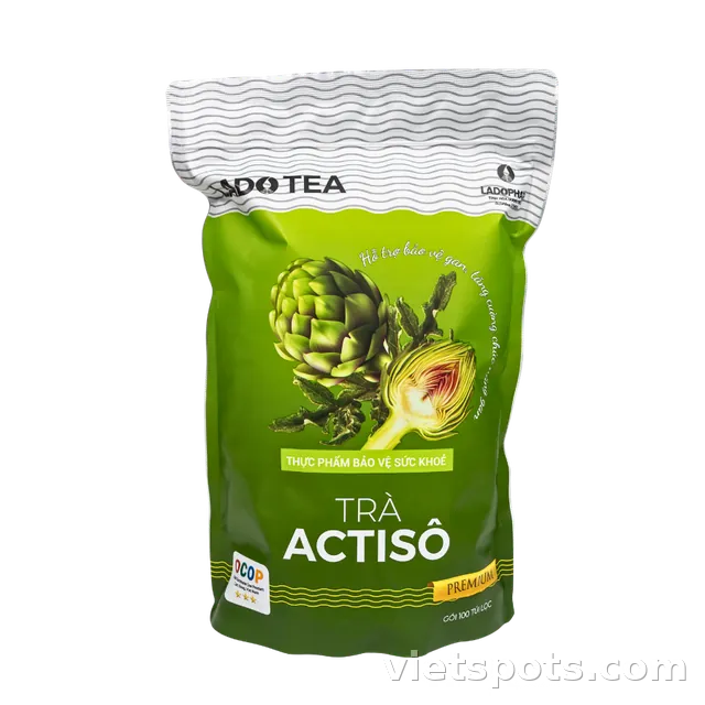 Trà Actiso Ladophar LADO TEA Premium (Bịch 100 túi lọc)