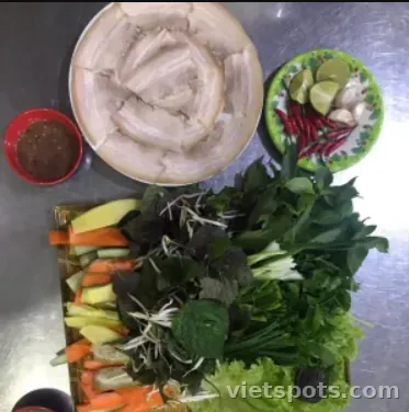 Bánh tráng cuốn thịt heo