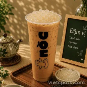 Trà Sữa Đậm Vị Trân Châu Trắng