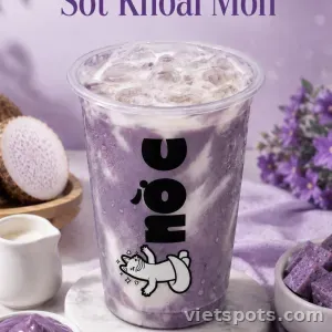 Sữa Dừa Sốt Khoai Môn