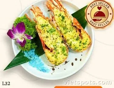 TÔM HÙM BƠ TỎI ĐÚT LÒ