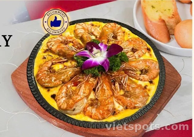 TÔM SÚ PHÔ MAI CHẢY & BÁNH MÌ BƠ TỎI