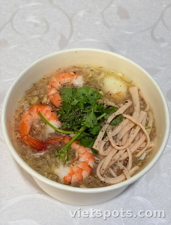 Súp tôm chả trứng
