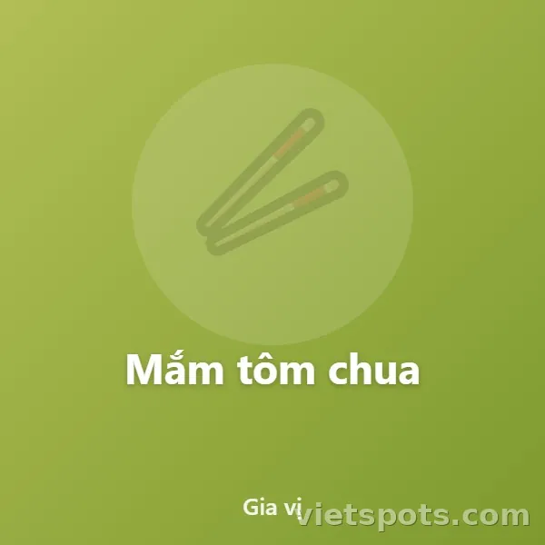 Mắm tôm chua