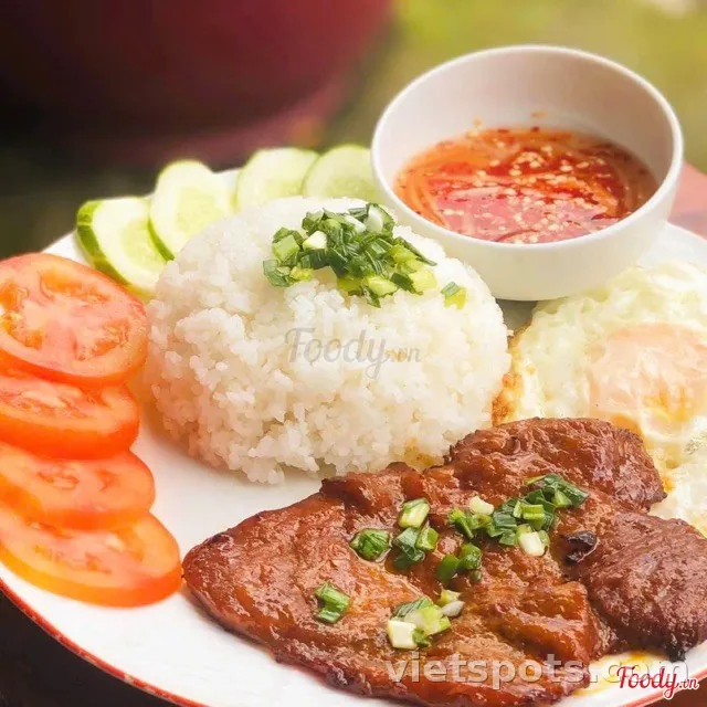 Cơm Sườn Nướng 2 Miếng Sườn
