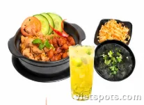 Combo B – Cơm thố gà xá xíu