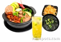 Combo E – Cơm thố bò xá xíu