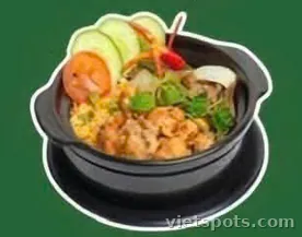 Cơm thố bò gà
