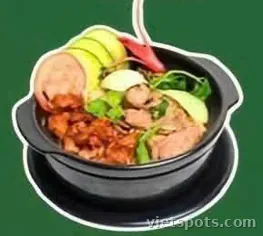 Cơm thố bò xá xíu