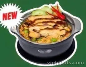 Cơm thố gà nướng