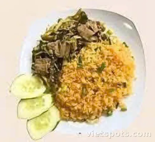 Cơm chiên dưa bò