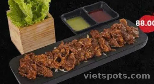 Ba chỉ bò nướng BBQ