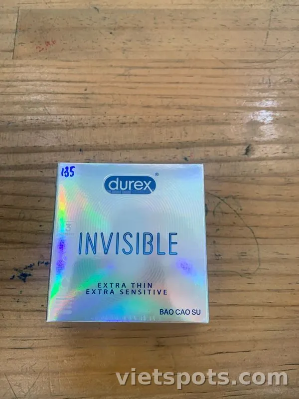 Durex Invisible Extra Thin Extra Sensitive (3 cái)