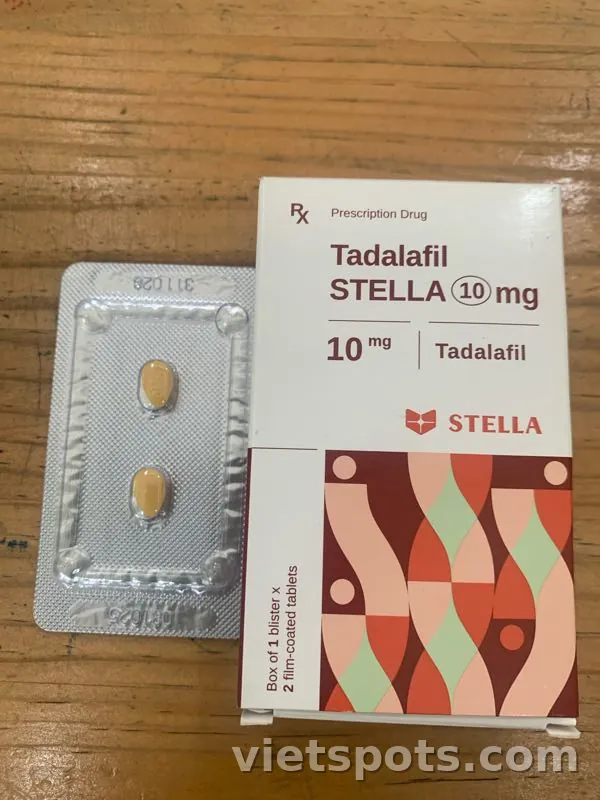 Tadalafil 10mg Stella (1 vỉ x 2 viên)
