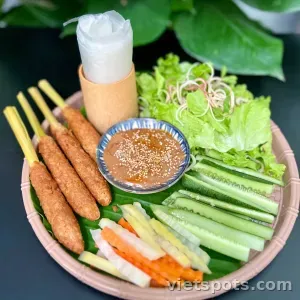Mẹt nem nướng