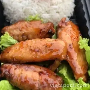 Cơm cánh sốt tỏi
