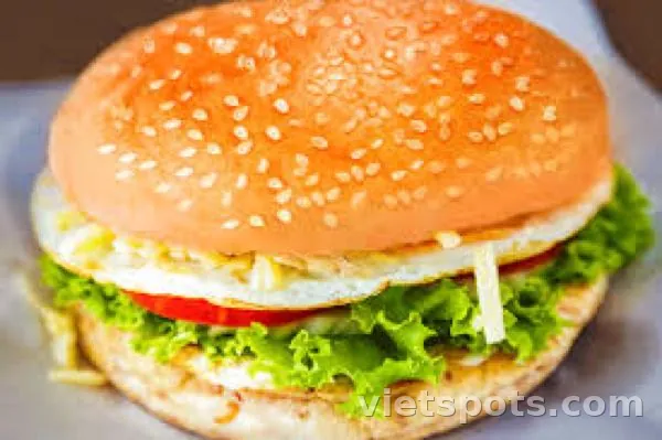Burger trứng