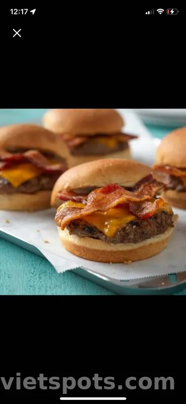 Burger thịt xông khói