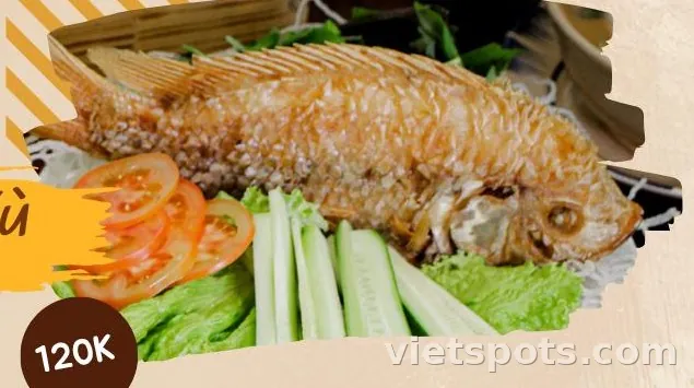 Cá Diêu Hồng Chiên Xù (Cuốn bánh tráng)