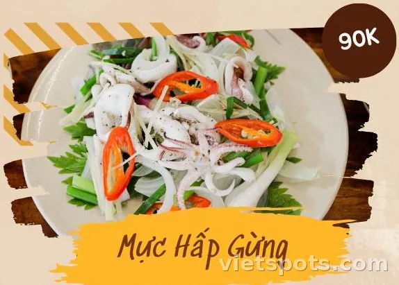 Mực Hấp Gừng