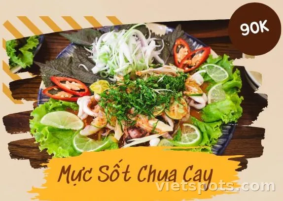 Mực Sốt Chua Cay